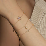 S925 Sterling Silver Bracelet Set with Zirconia
