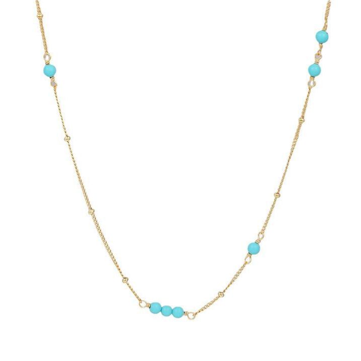 S925 Sterling Silver Turquoise Necklace