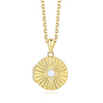 S925 Sterling Silver Opal Necklace
