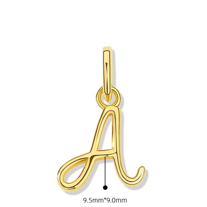 925 Sterling Silver Letter Pendant