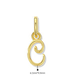 925 Sterling Silver Letter Pendant