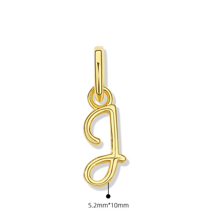 925 Sterling Silver Letter Pendant