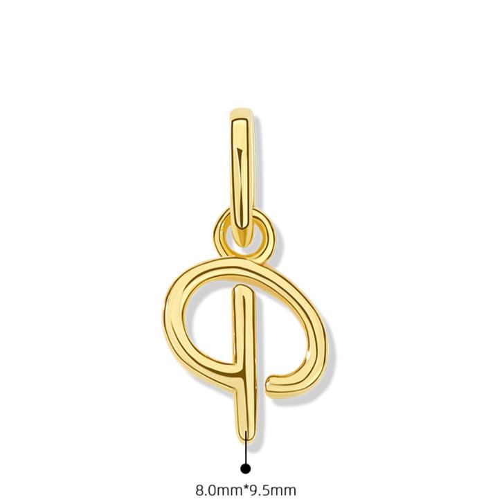 925 Sterling Silver Letter Pendant