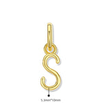 925 Sterling Silver Letter Pendant