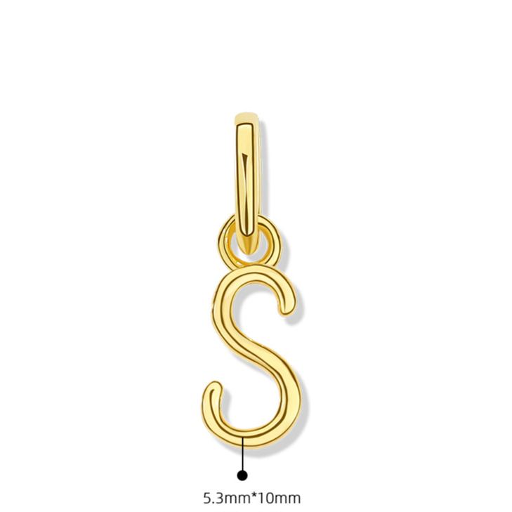 925 Sterling Silver Letter Pendant