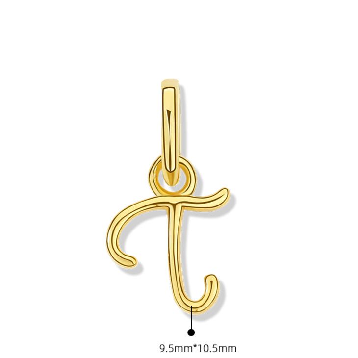 925 Sterling Silver Letter Pendant