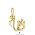 925 Sterling Silver Letter Pendant