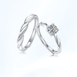S925 Moissanite Couple's Rings