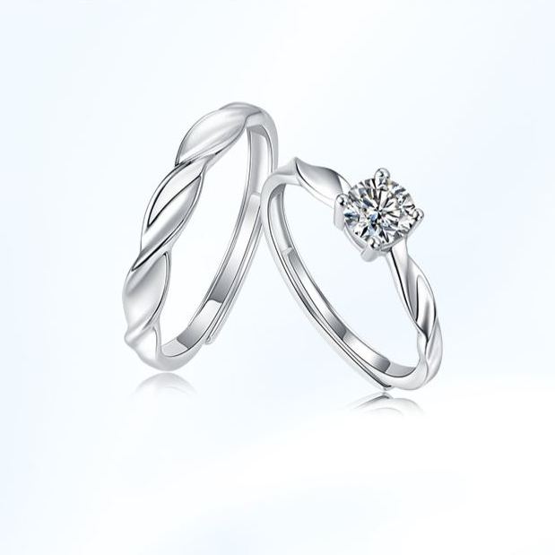 S925 Moissanite Couple's Rings