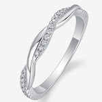 S925 Silver Moissanite Ring