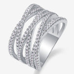 S925 Silver Moissanite Solid Band Ring