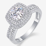 S925 Silver Moissanite Ring