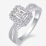 S925 Silver Moissanite Ring