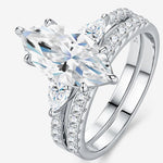 S925 Silver Stackable Moissanite Ring