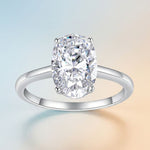 S925 Sterling Silver Stackable Moissanite Ring