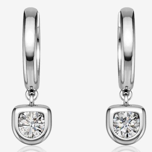 S925 Sterling Silver Moissanite Stud Earrings