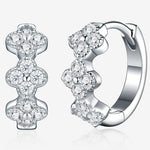 S925 Silver Moissanite Earrings – Chic "Chanel-Style"