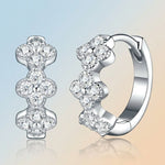 S925 Silver Moissanite Earrings – Chic "Chanel-Style"