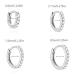 S925 Sterling Silver Moissanite Four-Petal Flower Stud Earring(Single unit)