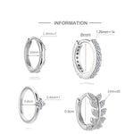 S925 Sterling Silver Moissanite Earrings